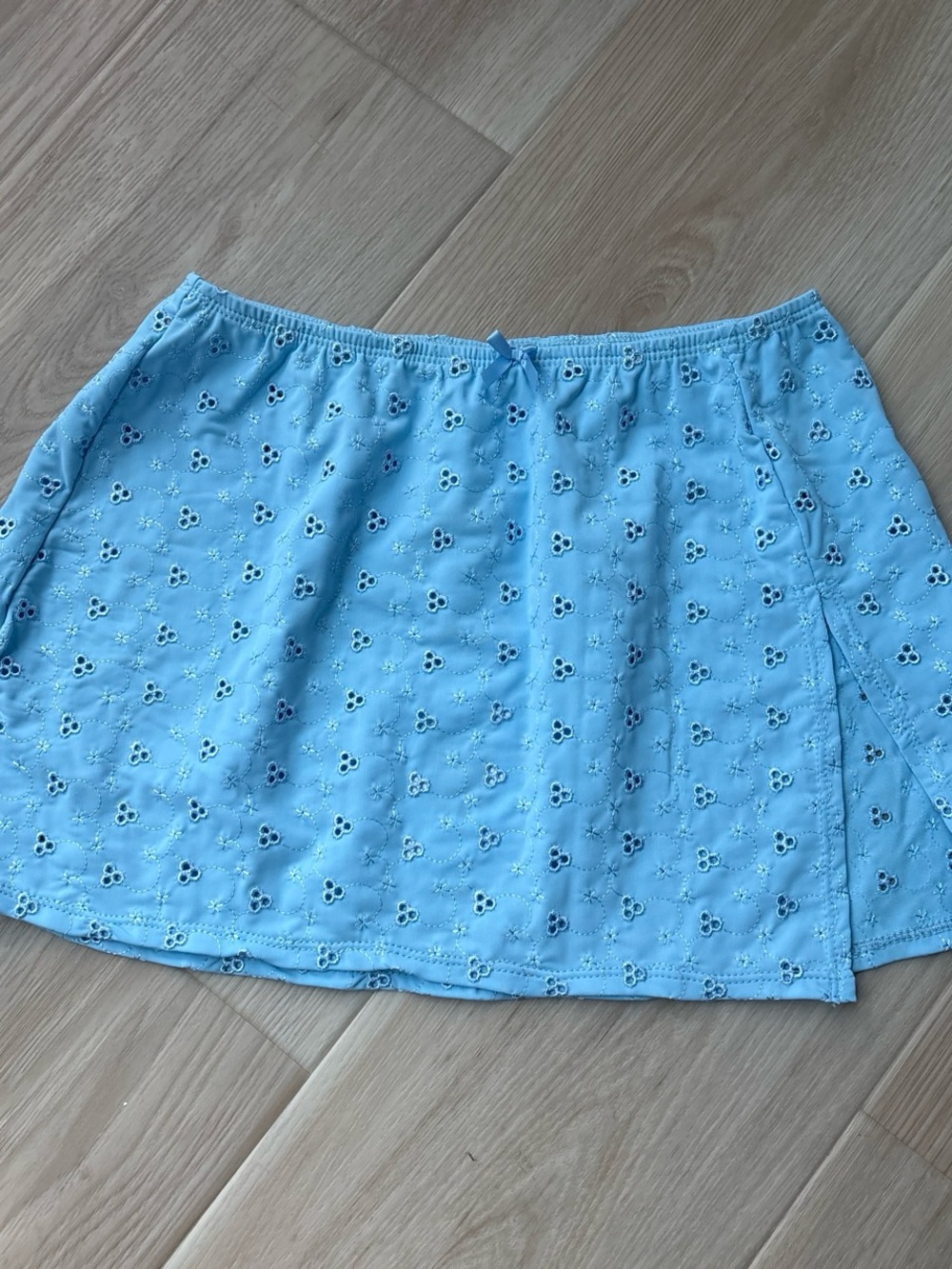 Dippin' Daisy's Light Blue Eyelet Mini Skirt